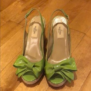 Valentino Bow Wedges
